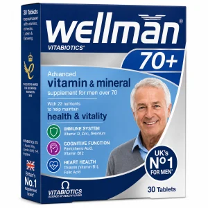 Wellman 70+ Advanced Vitamin & Mineral Supplement - 30 Tablets