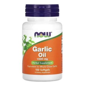 garlic oil now foods 1500 mg 100 softgel